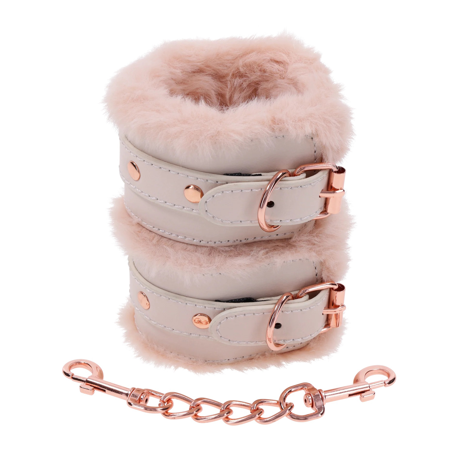 U2RrbRoFhLRIpm8KxWdTkLKoAUeuzQfM Peaches N Creame Fur Handcuffs - Pink - Image 1