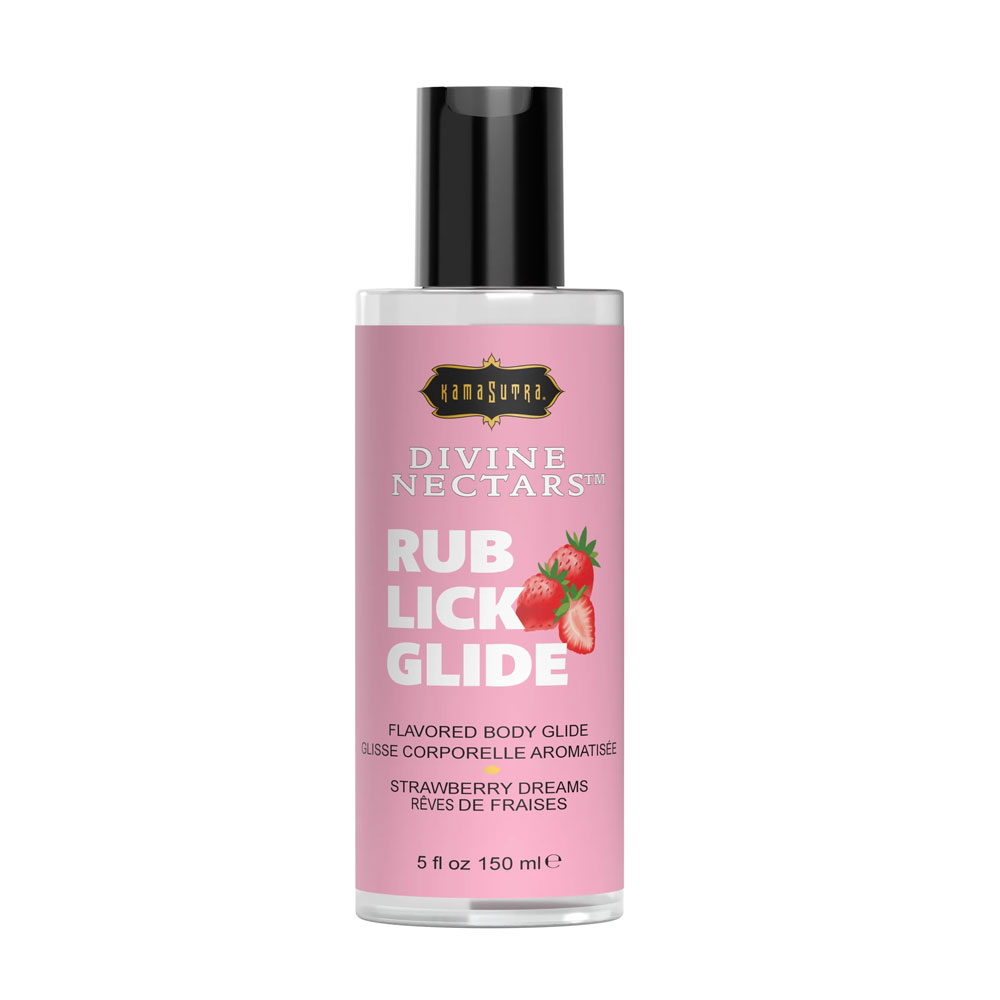 U3V23niY Divine Nectars Flavored Body Glide - Strawberry Dreams - 5 Fl Oz. 150ml - Image 1
