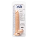 Size Queen 10 inch/25.5 Cm - Ivory - Image 8