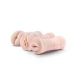 M for Men - 3-Pack Self-Lubricating Vibrating Stroker Sleeve Kit - Vanilla - Image 4