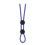 Stay Hard - Silicone Double Loop Cock Ring - Blue