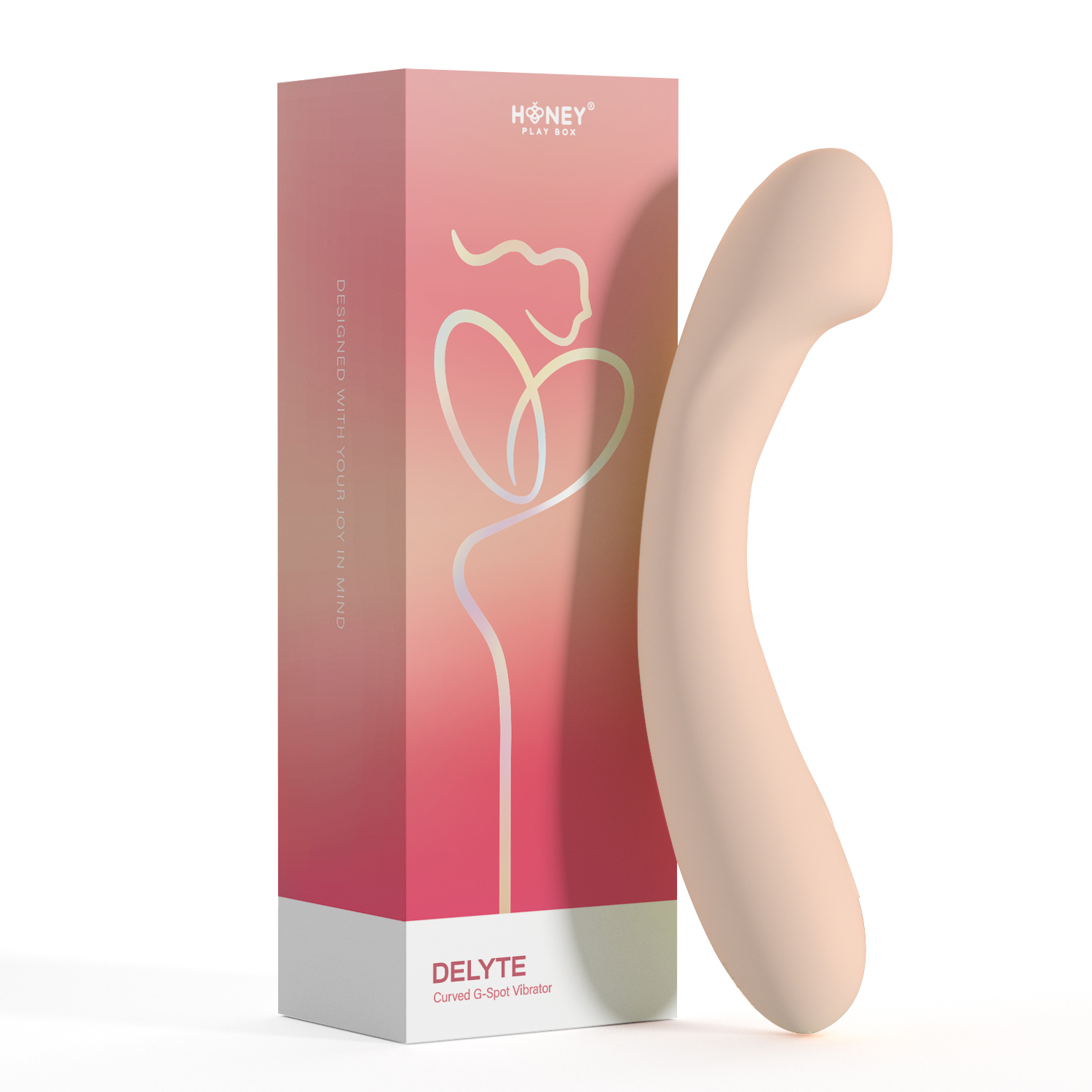 Uh2jsLEtPYg1MERpeM79vxbJMIPmVf6i Delyte - Curved G-Spot Vibrator - Flesh - Image 1