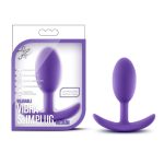 Luxe - Wearable Vibra Slim Plug - Medium - Purple - Image 2