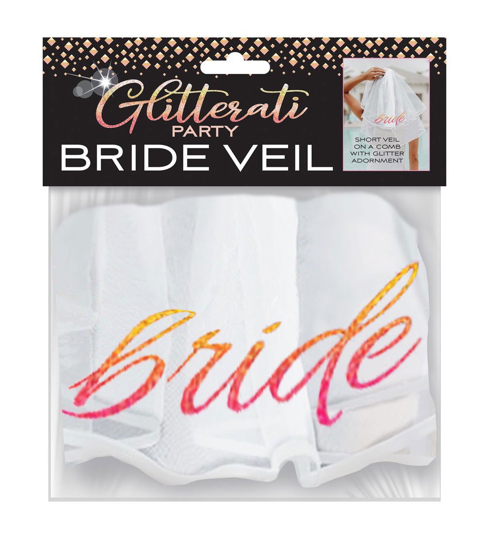 VEwxOHmPBx6VtMUeVYeTbGUqocMYpElq Glitterati Bride Veil - White - Image 1