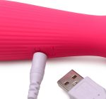Silicone Wand Massager - Magenta - Image 2