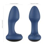 Frenzy App-Controlled Rotating Anal Vibrator - Blue - Image 3