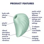 Satisfyer Pear Diver - Air Pulse Stimulator Plus Vibration - Mint