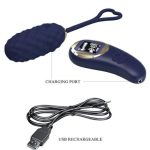 Vivian Remote Control Vibrating Egg - Blue