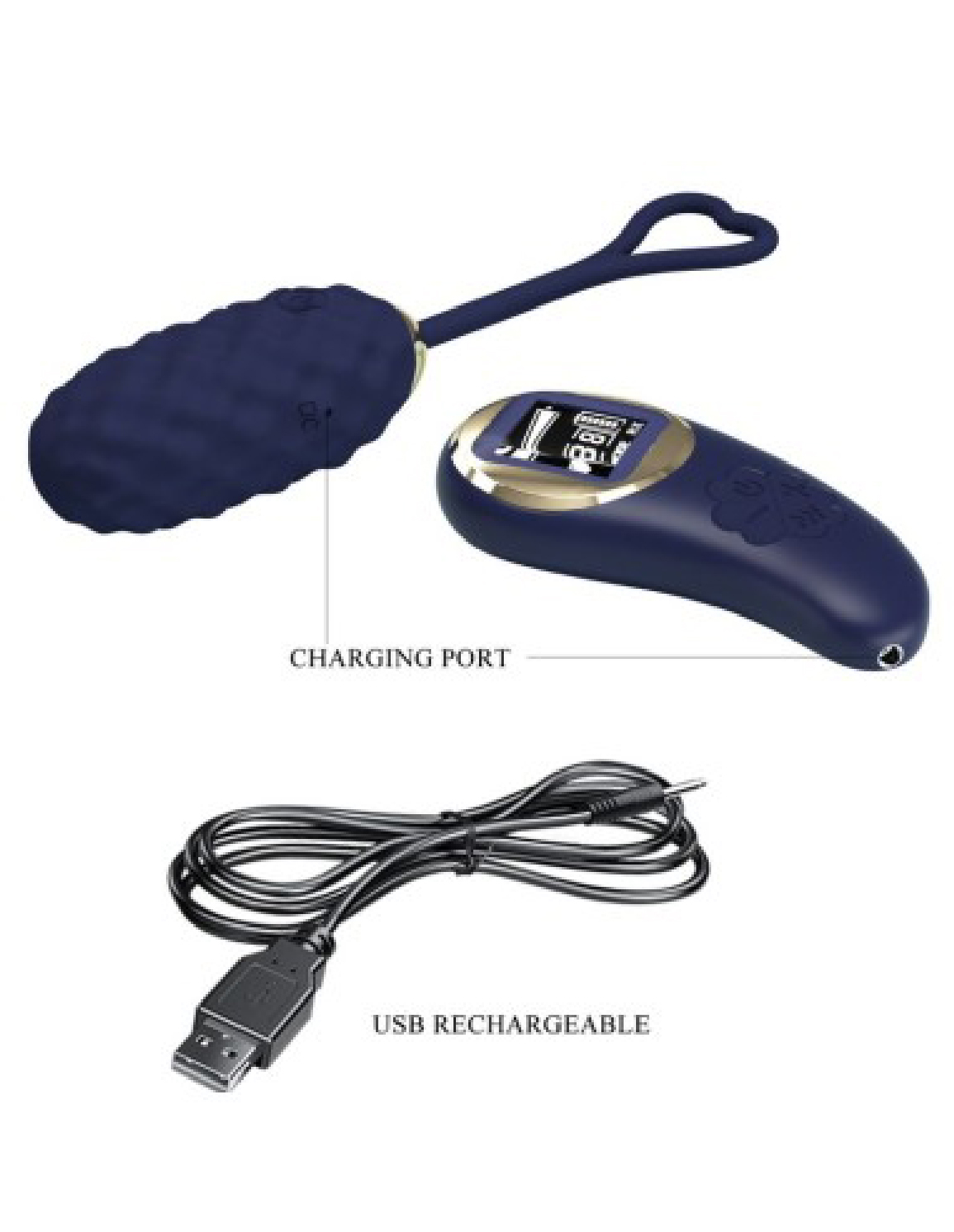 VXwgW3iHfRZWSAbxUtPf1GQ63o3OIvJs Vivian Remote Control Vibrating Egg - Blue - Image 1