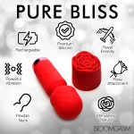 Pleasure Rose-Petite Mini Silicone Rose Wand - Red - Image 2