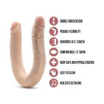 Dr. Skin Plus - 16.5 Posable Double Dong - Beige - Image 5
