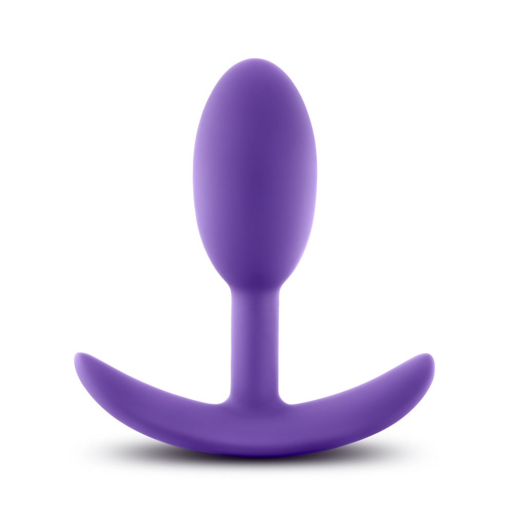 www.blushnovelties.com Luxe - Wearable Vibra Slim Plug - Small - Purple - Image 1
