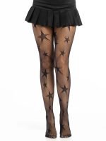 Star Net Tights - Os - Black - Image 2