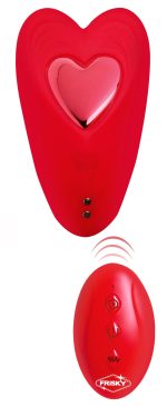 Love Connection Silicone Panty Vibe With Remote Control - Red - Image 7