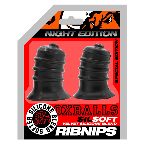 Vs5UgWF2 Ribnibs Curved Springy-Ribbed Nipsuckers - Black - Image 1
