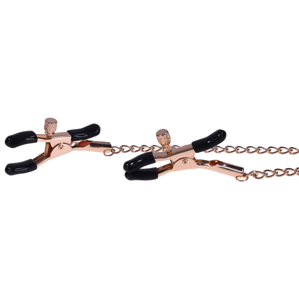 W1NocIiKzUQZaZplcLuCxCPvOG1PjPWR Brat Charmed Nipple Clamps - Rose Gold - Image 1