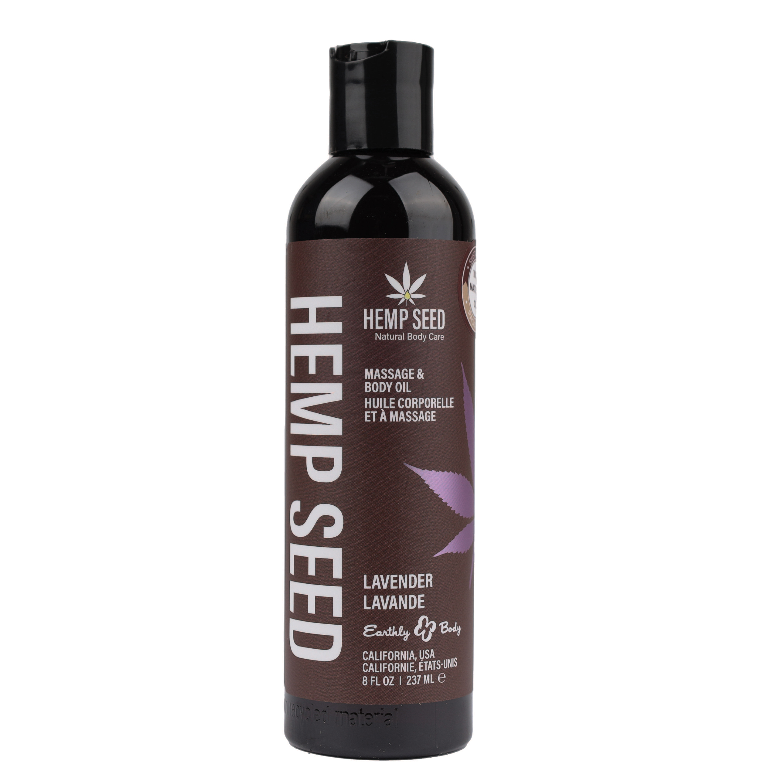 W3GDBtHlXRYautGBv27RC6oVFQ0xkkoc Hemp Seed Massage and Body Oil - Lavender - 8 Fl. Oz./ 237ml - Image 1