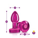 Vibrating Pink Metal Remote Plug - Small - Image 6