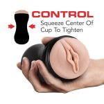 M for Men - Soft and Wet - Pussy With Pleasure Ridges and Orbs - Self Lubricating Stroker Cup - Vanilla - Image 3