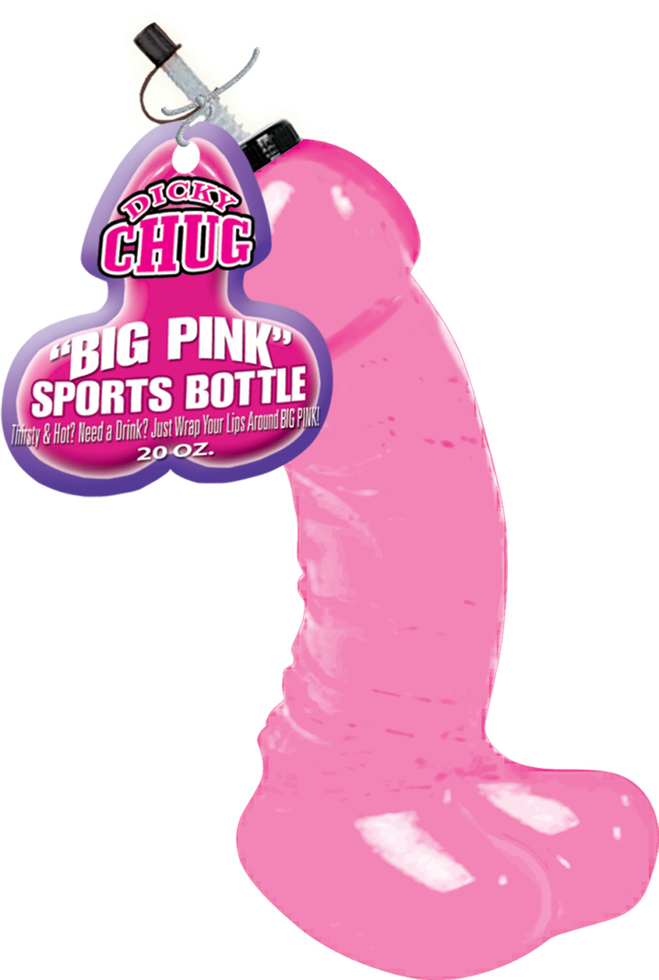 WAXdLYDVCgiHMzfTUWaz6Mo9IYiWAOQI Dicky Chug Sports Bottle - Big Pink - Image 1