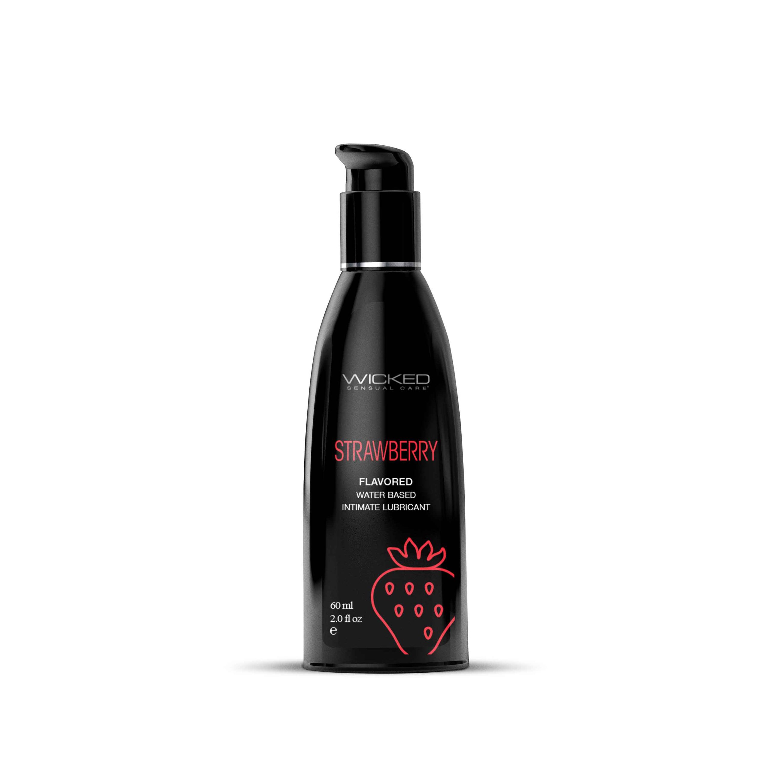 WAaap827G5taqjAJ6Sx4qqoClgYWaU8E Aqua Strawberry Flavored Water Based Intimate Lubricant - 2 Fl. Oz. - Image 1