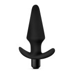 Anal Adventures Platinum - Silicone Vibrating Plug - Black - Image 5