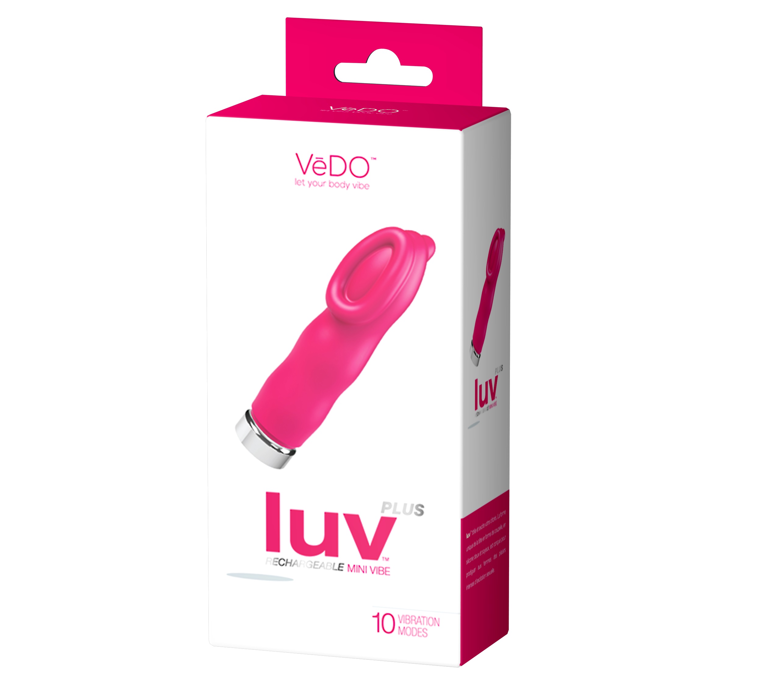 WHjVeTyXwLsBNwNJbyGFx3Z0xRfhiCDq Luv Plus Rechargeable Mini Vibe - Hot in Bed Pink - Image 1