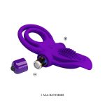 Pretty Love Vibrant Penis Ring - Purple - Image 4