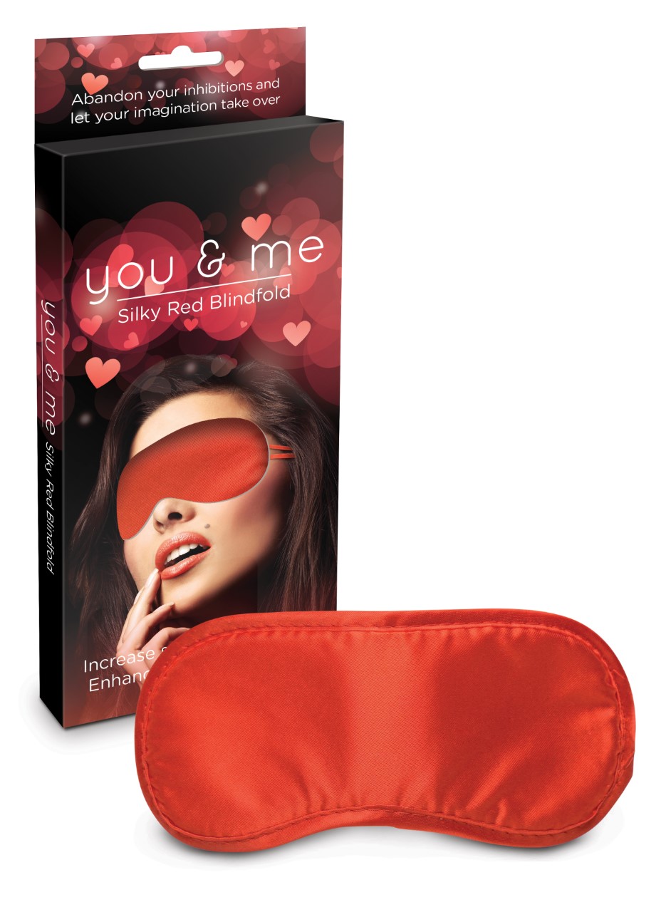 WIfNgZfHDithdVpUaFmJgJIrIPDMsRih You & Me Silky Red Blindfold - Image 1
