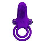 Pretty Love Vibrant Penis Ring - Purple - Image 6