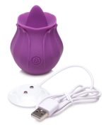 Inmi - Bloomgasm Wild Violet Licking Silicone Stimulator - Violet - Image 5