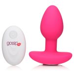 Gossip Pop Rocker 10x Vibrating Silicone Plug - Magenta - Image 3