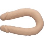 Silicone Studs Bend and Hold Dual Dong 12 Inch - Ivory - Image 2