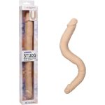 Silicone Studs Bend and Hold Dual Dong 16 Inch - Ivory