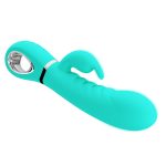 Prescott Super Soft Rabbit Silicone Vibrator - Vibrator -Teal - Image 5
