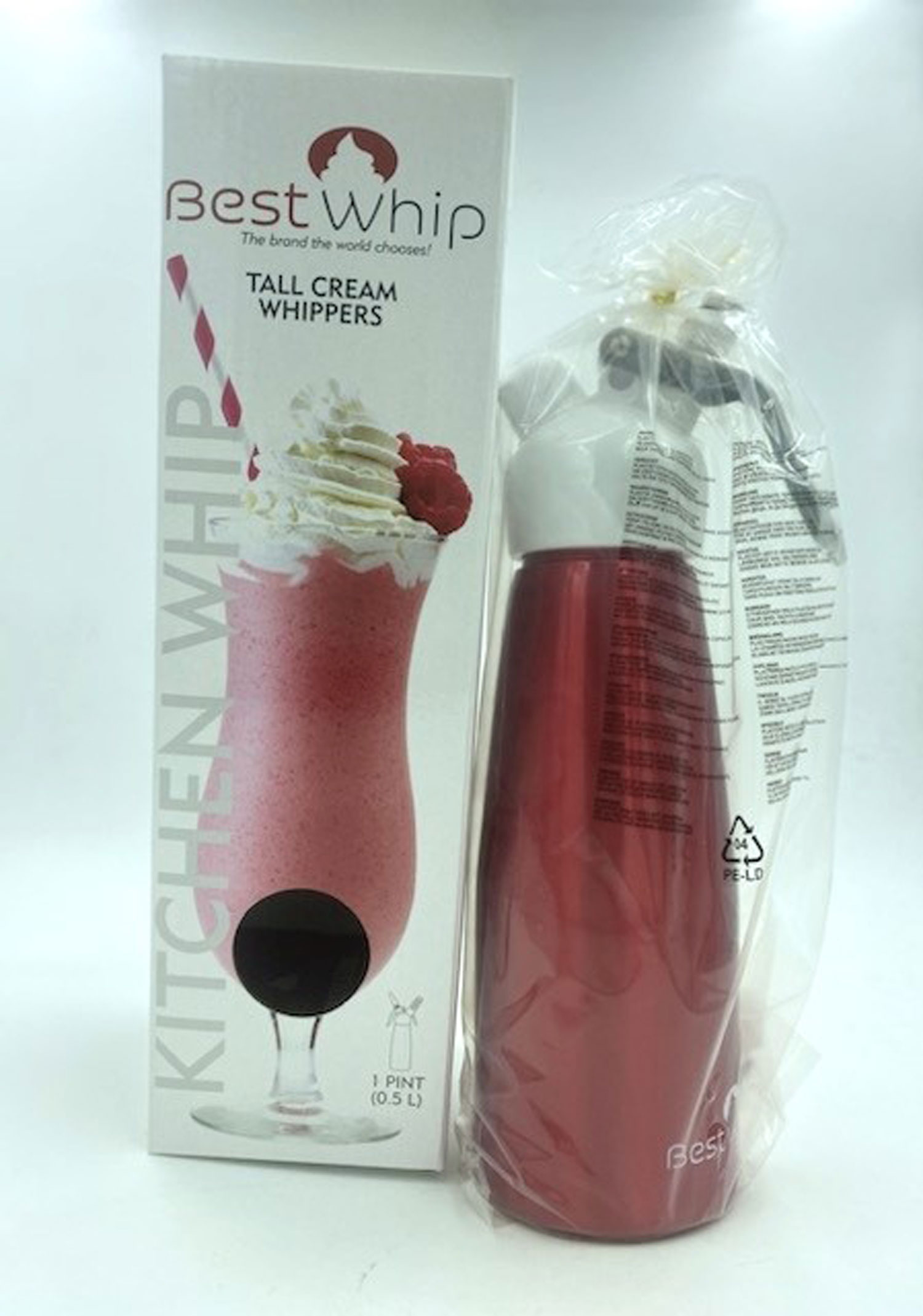 WyouyHEIaJ5NnwHJDzidyTdjIsTrw3nN Tall Cream Whipper 1 Pint - Red - Image 1