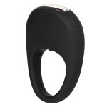 Silicone Rechargeable Pleasure Ring - Black - Black - Image 9