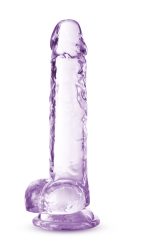 Naturally Yours - 7 Inch Crystalline Dildo - Amethhyst - Image 2