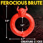 Beast Mode Silicone Cock Ring - Red - Image 4