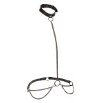 Euphoria Collection Chain Halter/collar and Leash - Black - Image 5