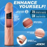 Jock Vibrating Penis Extension with Remote - Light - Image 2