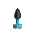 Eluxe Vibrating Clr Gem Bluombre Plug Sm With Remote - Image 9