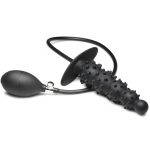 Ass Puffer Nubbed Inflatable Silicone Anal Plug - Black - Image 6