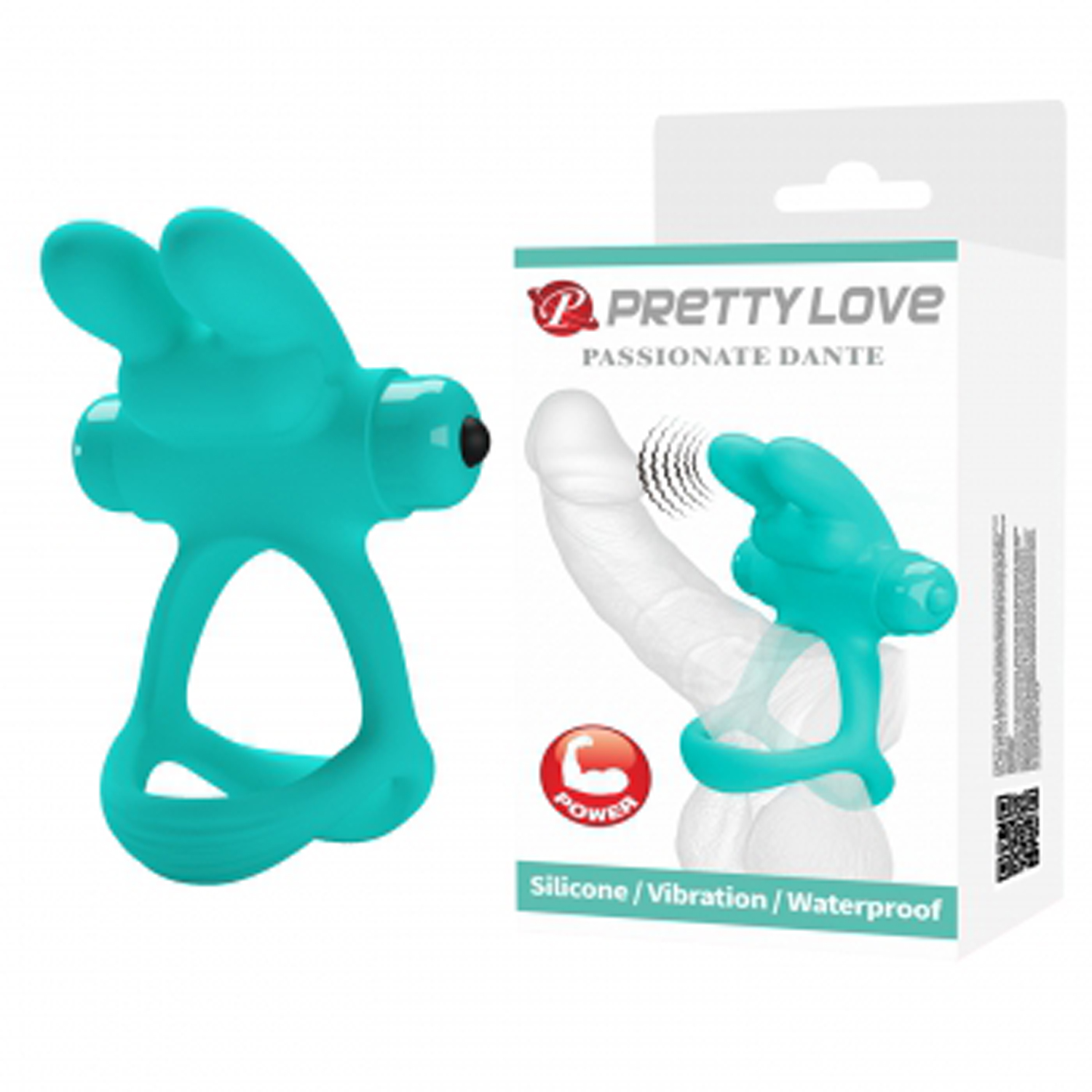 XvKhjQxKz5Z1F97eTVakiAb9K8nCRGGS Passionate Dante Penis Ring - Turquoise - Image 1