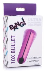 10x Rechargeable Vibrating Metallic Bullet - Purple - Image 5