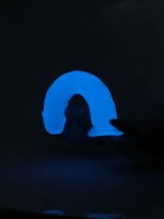 Get Lucky Glow-in-the-Dark Periwinkle Peen 8.5" Dildo - Image 3