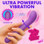 G-Spot Flexible Silicone Vibrator - Purple - Image 4