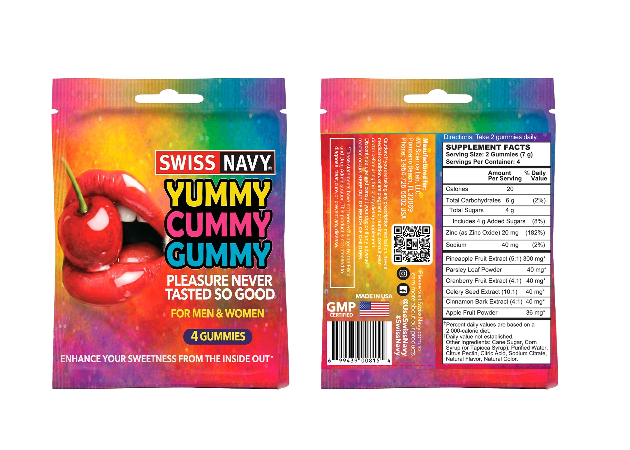 YA7upCfG Yummy Cummy Gummy 4ct Packet - Image 1