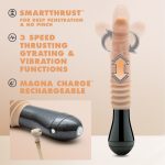 Dr. Skin Silicone - Dr. Knight - Thrusting Gyrating Vibrating Dildo - Beige - Image 6