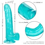 Size Queen 8 Inch - Blue - Image 8